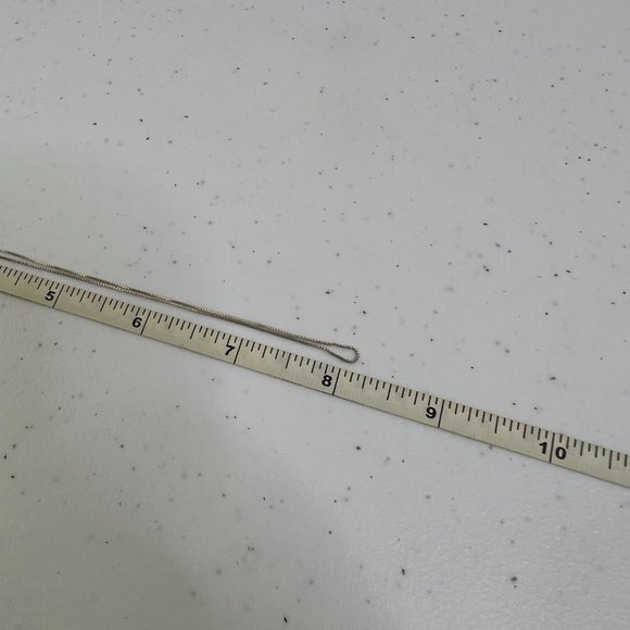 Sterling Silver Chain SU 925 Thailand Bright Box Chain 16 Inch Thin‎ - Picture 7 of 7